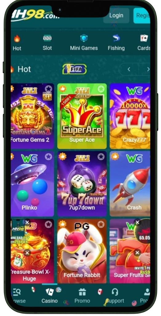 HH98 Game APK New gaming App in Pakistan